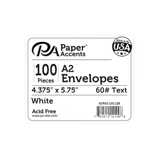 PA Paper&#x2122; Accents Envelopes, 4.38&#x22; x 5.75&#x22;